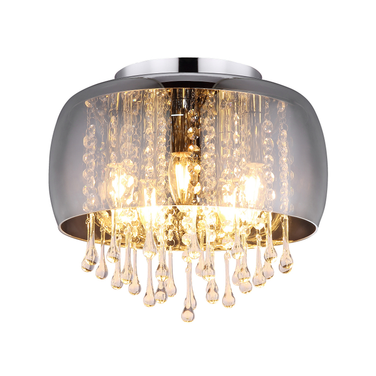  Lampa Plafon Szklany KALLA 15809D kryształki (1)