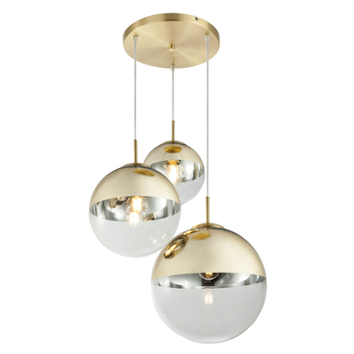 Lampa wisząca Globo Varus 15855-3 lampa sufitowa zwis  złota