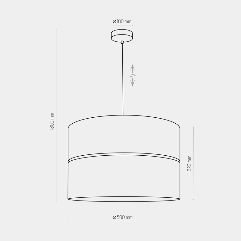 Lampa wisząca  Hilton E27 60W czarno-złota (4)