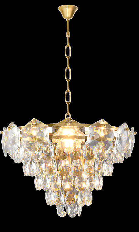 Lampa Żyrandol Nowoczesny SELENA GOLD 6xE14 (1)
