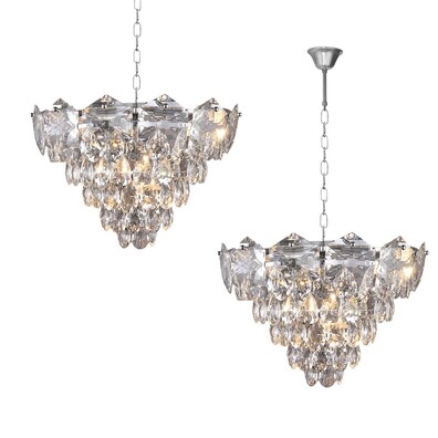 Lampa Żyrandol Nowoczesny SELENA CHROME 6xE14