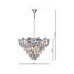 Lampa Żyrandol Nowoczesny SELENA CHROME 6xE14 (5)