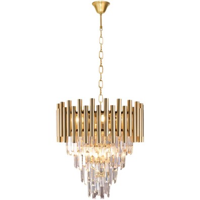 Lampa Żyrandol Nowoczesny MADISON GOLD 9xE14