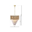 Lampa Żyrandol Nowoczesny MADISON GOLD 9xE14 (6)