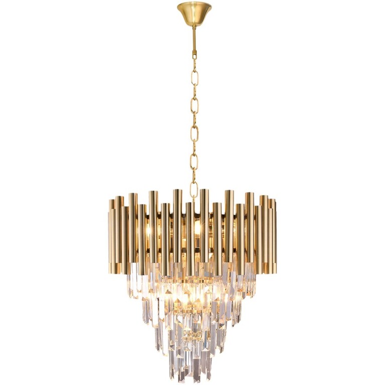 Lampa Żyrandol Nowoczesny MADISON GOLD 9xE14