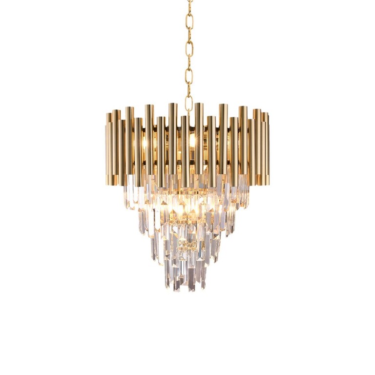 Lampa Żyrandol Nowoczesny MADISON GOLD 9xE14 (2)