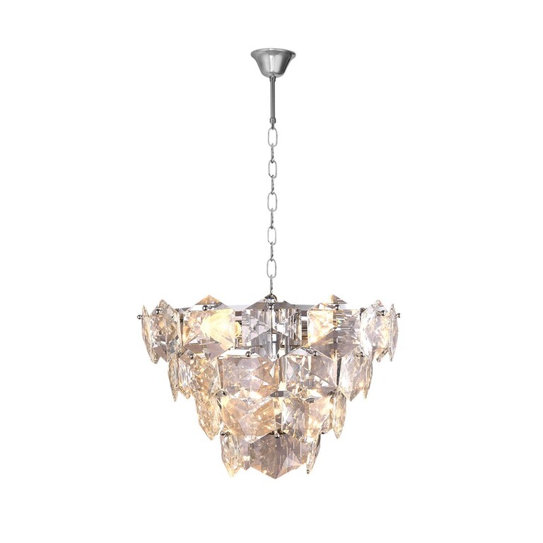 Lampa Żyrandol Nowoczesny DIANA CHROME 6xE14 (1)