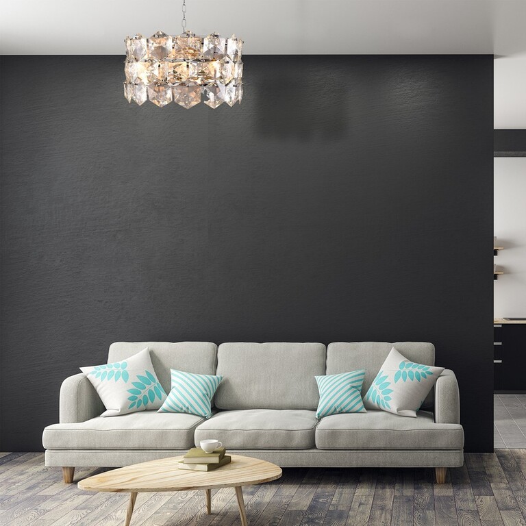 Lampa Żyrandol Nowoczesny AUSTIN CHROME 6xE14 (6)