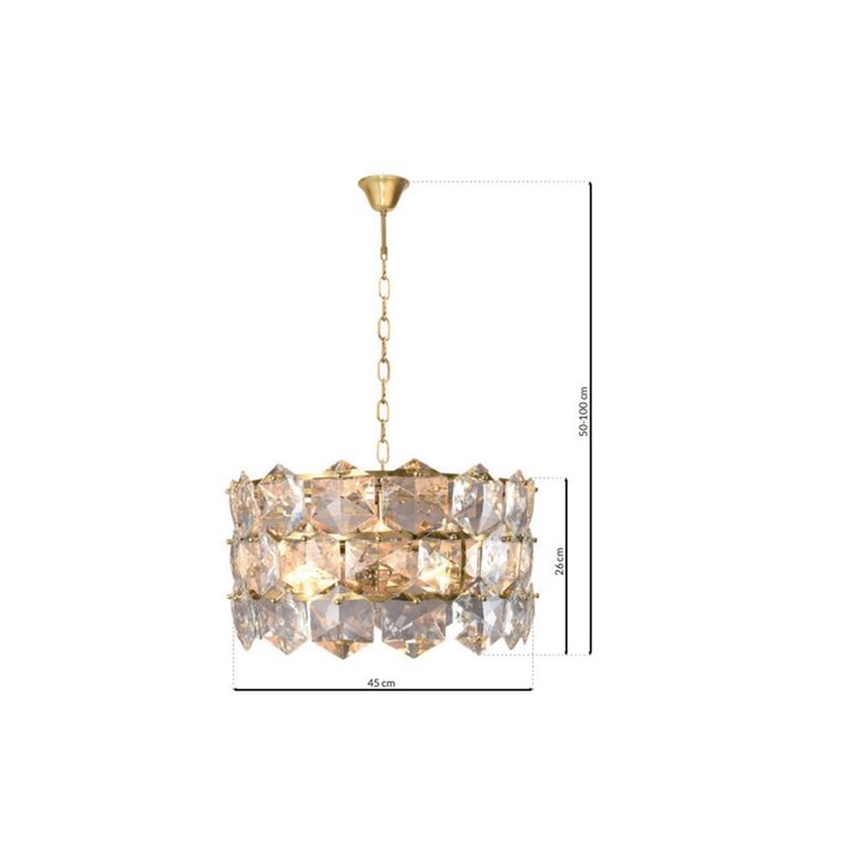 Lampa Żyrandol Nowoczesny AUSTIN GOLD 6xE14 (6)