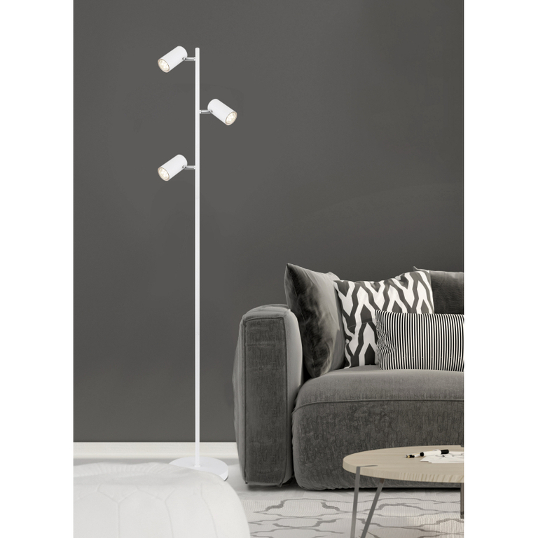 LAMPA PODŁOGOWA ROBBY metal biała (2)