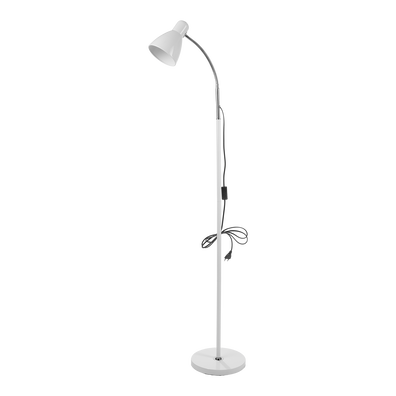 Lampa podłogowa biała 155cm elastyczne ramie