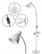 Lampa podłogowa biała 155cm elastyczne ramie (2)