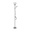 Lampa podłogowa 175cm 2 klosze szara regulowana (2)