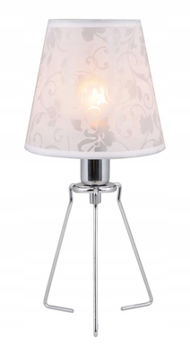 Lampa stołowa Reality Kitty chrom abażur beż