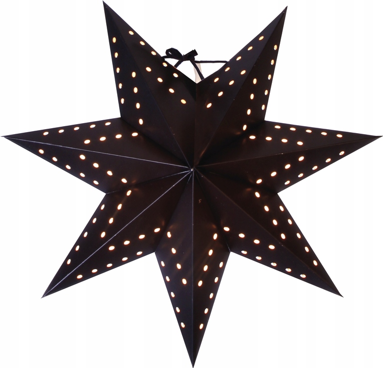 Gwiazda wisząca czarna 34 cm BOBO 236-52