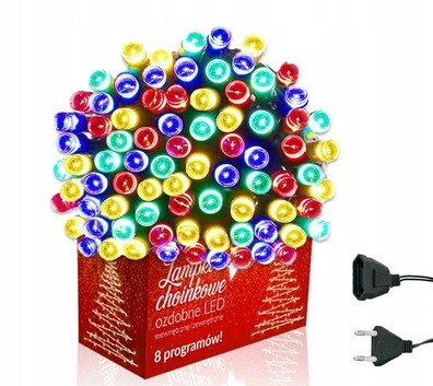 Światełka lampki wewnętrzne/zewnętrzne 300 LED Multikolor LAMP03MULTI 22m