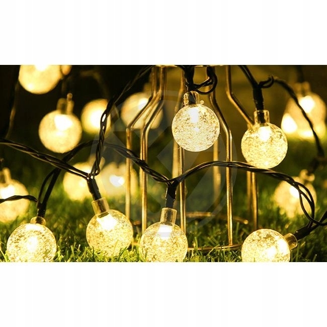 SOLARNA GIRLANDA OGRODOWA ozdobne wiszące kuleczki małe 20led 485cm (4)