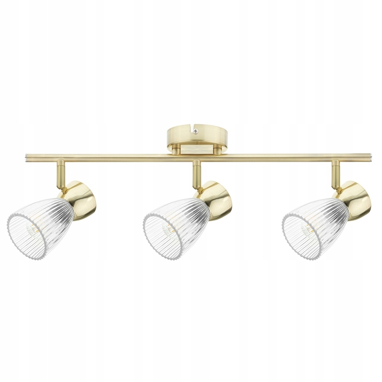 LAMPA SUFITOWA KINKIET LISTWA 3XE14 REFLEKTOR TUBA SPOT ZŁOTA GLAMOUR BEST (1)