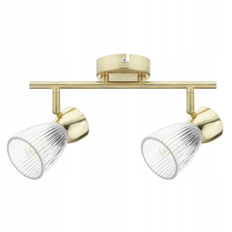 LAMPA SUFITOWA KINKIET LISTWA 2XE14 REFLEKTOR TUBA SPOT ZŁOTA GLAMOUR BEST (1)