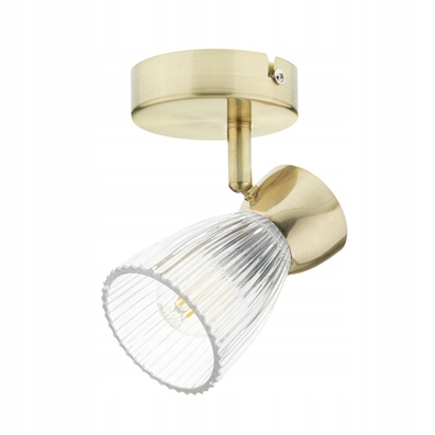 LAMPA SUFITOWA KINKIET LED E14 REFLEKTOR TUBA SPOT ZŁOTA GLAMOUR