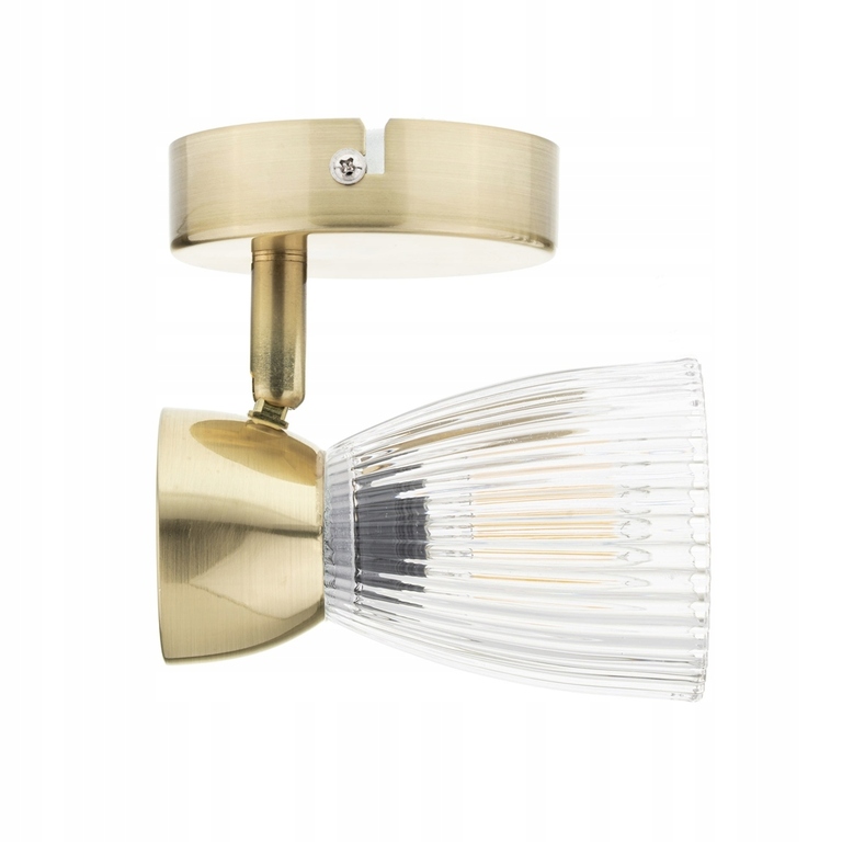LAMPA SUFITOWA KINKIET LED E14 REFLEKTOR TUBA SPOT ZŁOTA GLAMOUR (2)