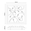Plafon lampa GLOBO JASMINA 40408-3 (2)