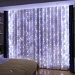 KURTYNA lampki świąteczne ozdobne LED USB 5V 300 LED 3x3m pilot 6500K (2)