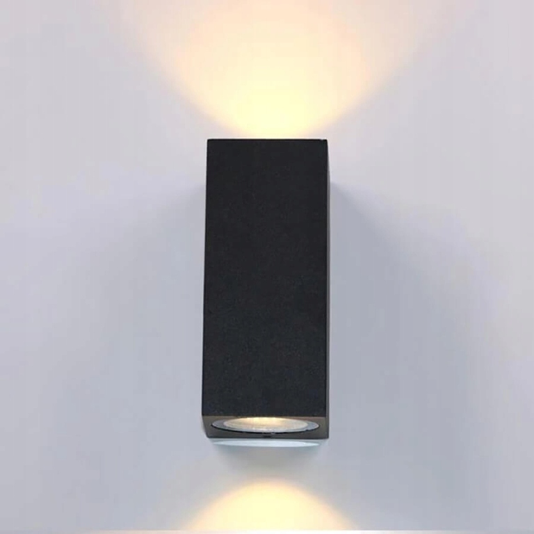 LAMPA KINKIET ZEWNĘTRZNY BOSTON 2xGU10 elewacyjny ciemny szary (2)