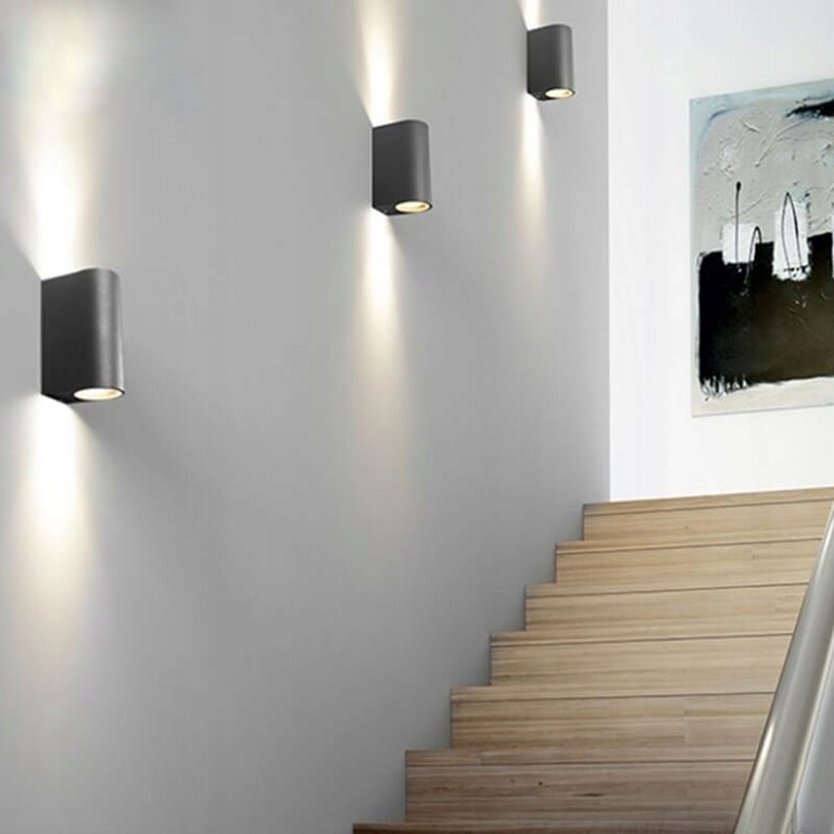 LAMPA KINKIET ZEWNĘTRZNY BOSTON 2xGU10 elewacyjny ciemny szary (5)