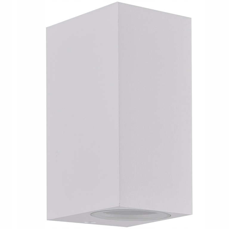 LAMPA KINKIET ZEWNĘTRZNY BOSTON biały 2xGU10 kwadrat (2)