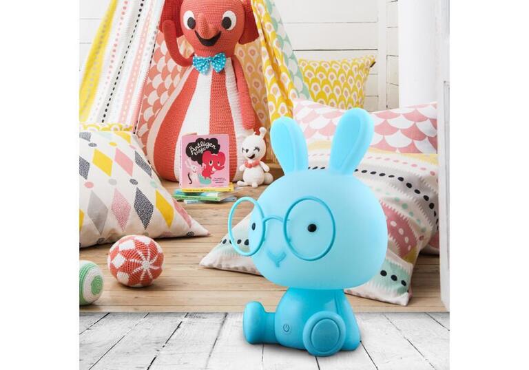 Lampa nocna dziecięca LED Królik niebieski (13)