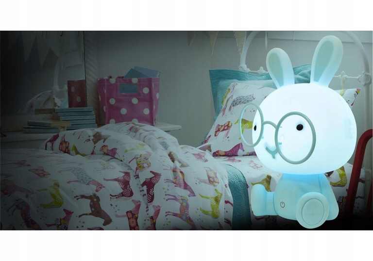 Lampa nocna dziecięca LED Królik niebieski (14)