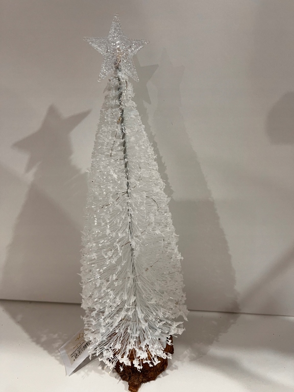 Choinka świecąca biała dekoracja świąteczna BOŻE NARODZENIE 25cm (10)