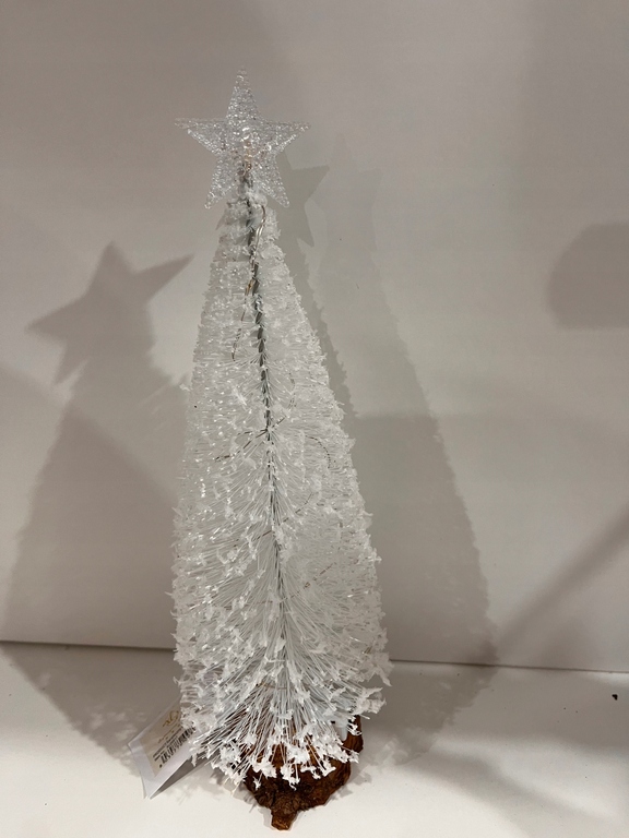 Choinka świecąca biała dekoracja świąteczna BOŻE NARODZENIE 25cm (11)