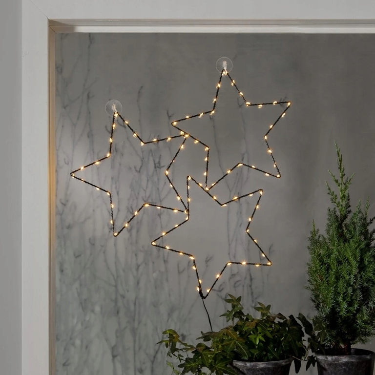 Dekoracja gwiazdy  gwiazdki Led STELLA 48 cm na baterie 701-46 (1)