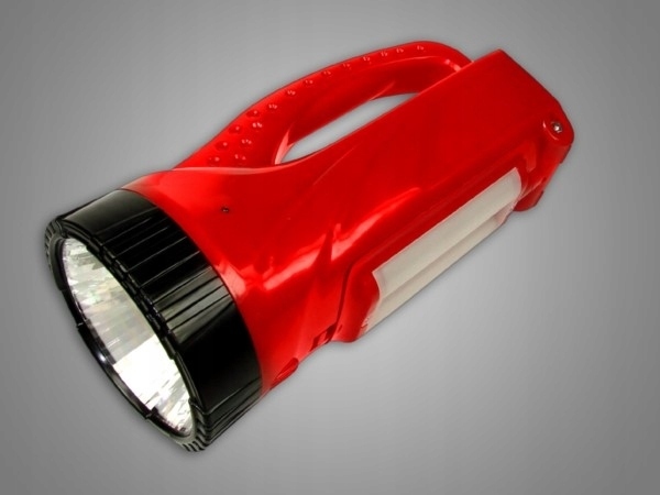 Latarka ręczna z akumulatorem 1W +24 SMD czerwona (1)