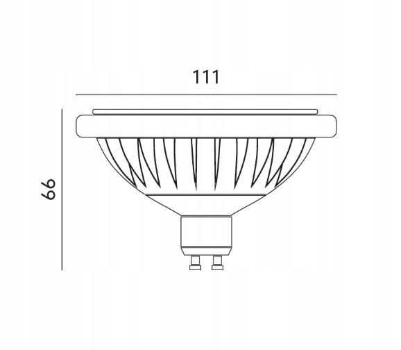 Żarówka LED ES111 230V 15W 4000K GU10 36 stopni 1200lm (2)