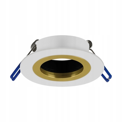 Oczko halogen Pluto biało-złota do LED