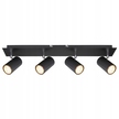LAMPA SUFITOWA Reflektor ROBBY 4 czarna SPOT