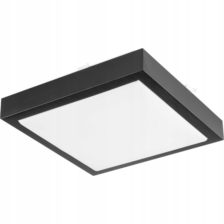 Plafon Solen 2xE27 kwadrat czarny czujnik mikrofal (4)
