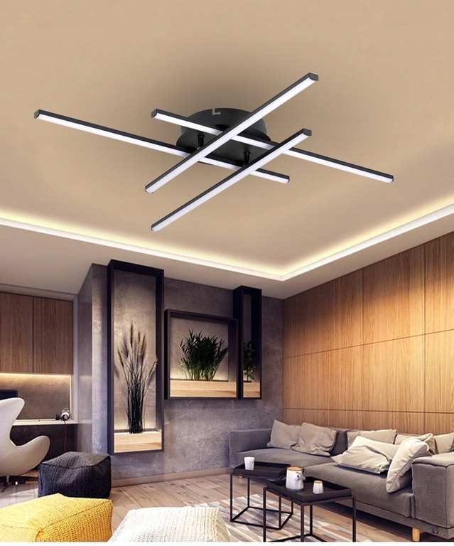 Żyrandol LED Modena Grando 4000K 34W 70cm czarny (2)