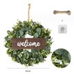 Girlanda wieniec ozdoba na drzwi WELCOME eukaliptus 45 cm XL WSN05 (2)