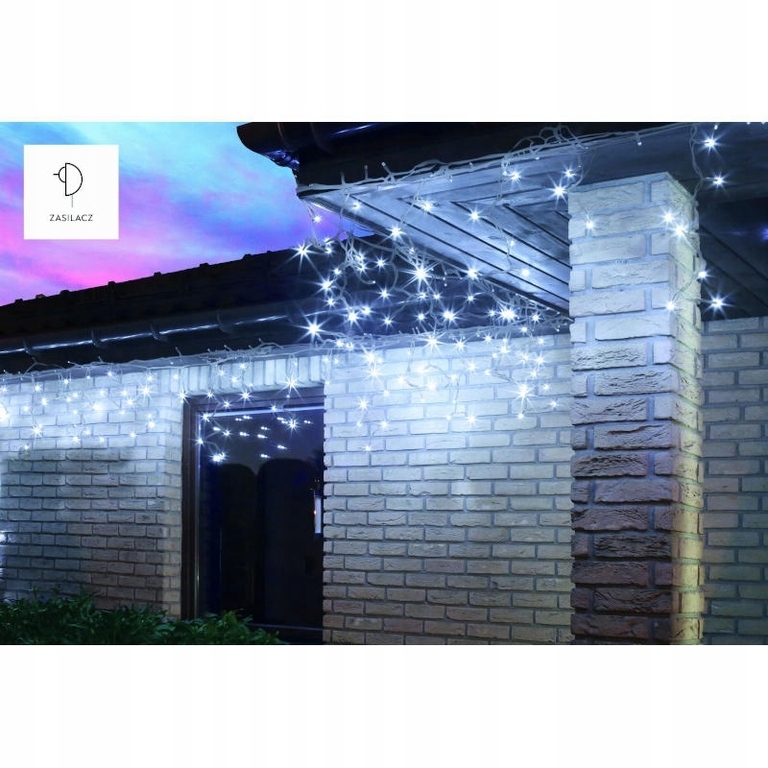 BULINEX KURTYNA SOPLE LED 200L D/G zimny/biały przeźroczysty przewód (4)