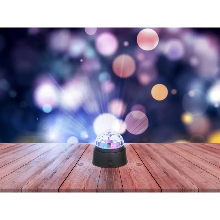 Lampa stołowa KULA DISCO Globo czarny, wielokolorowy 0,06 W (4)
