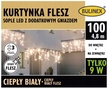 BULINEX KURTYNA SOPLE LED 100L CIEPŁE D/G 6W FLESZ