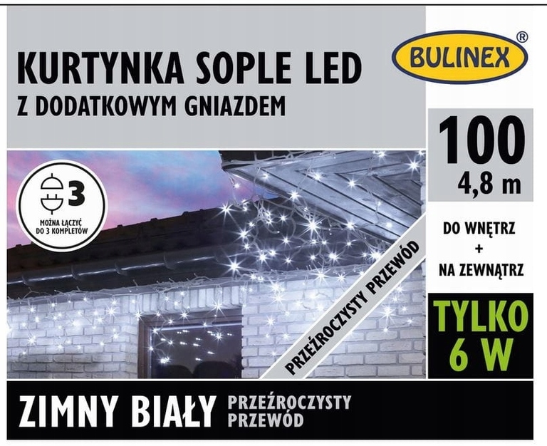 Kurtyna na zewnątrz LED 100 z dod.gniazdem biały (1)