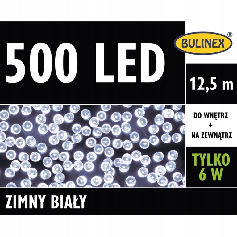 LAMPKI LED 500L ZASILACZ BULINEX b.zimny 13-452