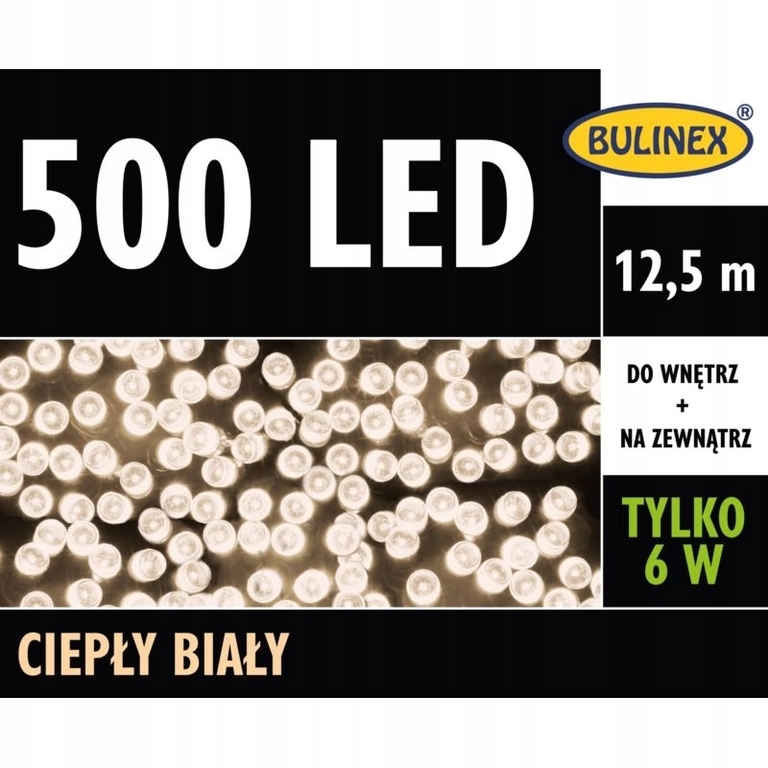 LAMPKI LED 500L ZASILACZ BULINEX b.ciepły 13-458 (2)