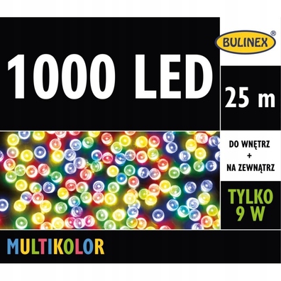 LAMPKI LED 1000L Z ZASILACZEM MULTIKOLOR BULINEX