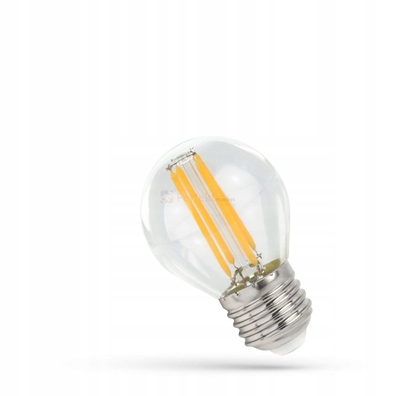 Żarówka filament E27 LED 5W 4000K 600lm mała kulka
